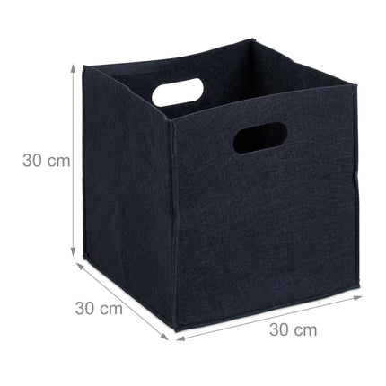 Square basket in felt