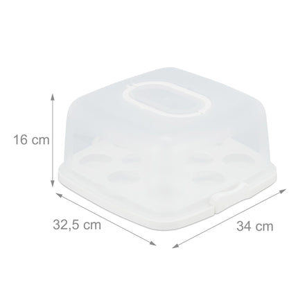 Square cake box