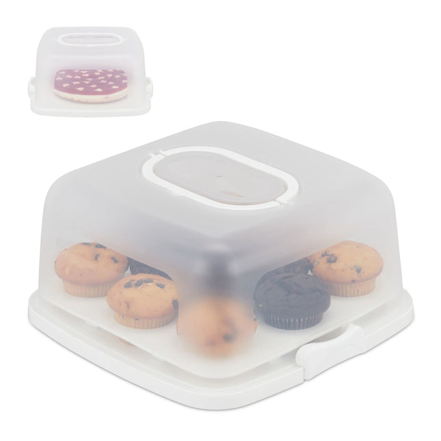 Square cake box