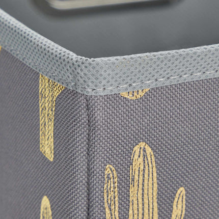 Square collapsible box with cactus motif