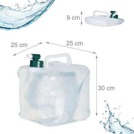 Square collapsible capsules in a set of 4