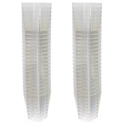 Square cups - 50 pcs. 120ml Ruhha 21164
