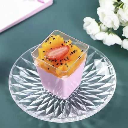 Square cups - 50 pcs. 120ml Ruhha 21164