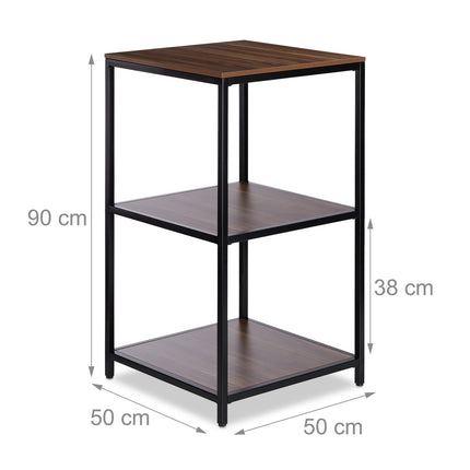 Square floor standing shelf 3 shelves
