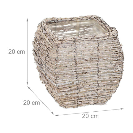 Square flower pot - set of 2