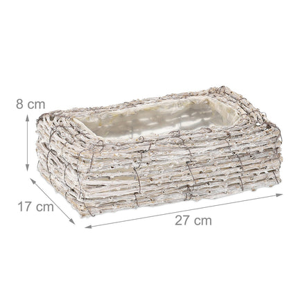Square flower pot - set of 2