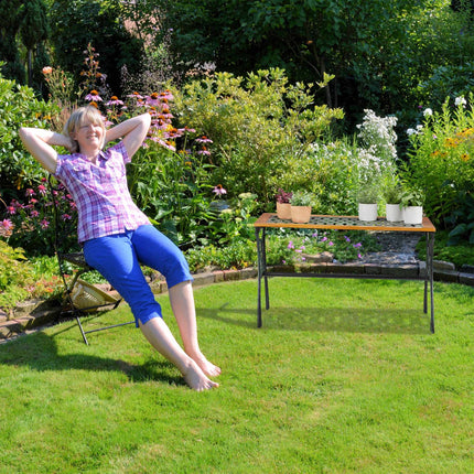 Square garden table