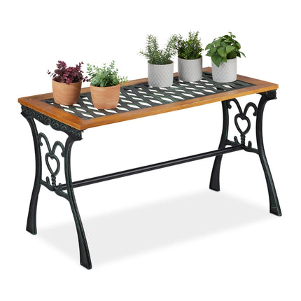 Square garden table