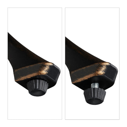 Square garden table with umbrella hole
