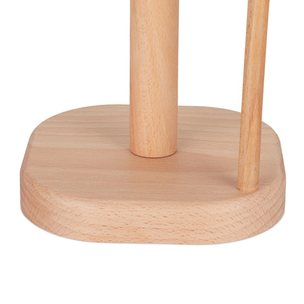 Square kitchen roll holder in wood