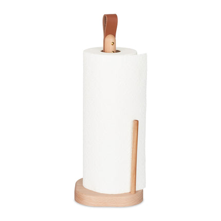 Square kitchen roll holder in wood