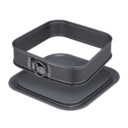 Square spring form with leakage protection