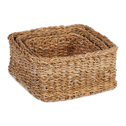 Square storage basket, set of 3