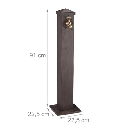 Square water container