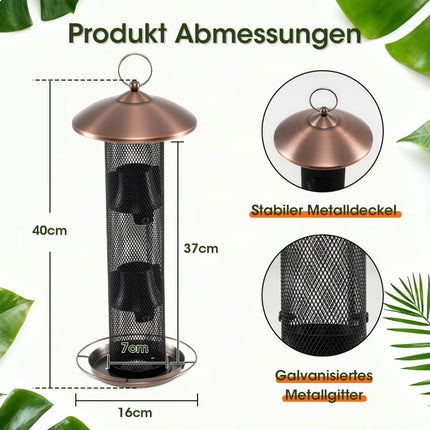 Squirrel-Proof Bird Feeder, 1.6 kg Capacity, Weatherproof