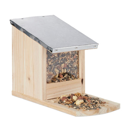 Squirrel feeder Metal roof