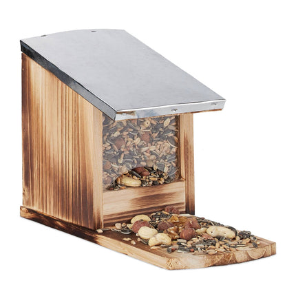 Squirrel feeder Metal roof