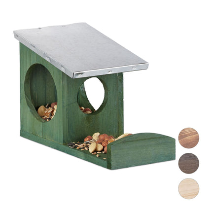 Squirrel feeder Metal roof