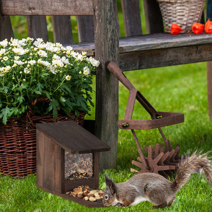 Squirrel feeder for placement