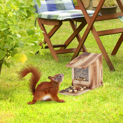 Squirrel feeder for placement