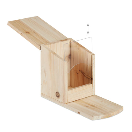 Squirrel feeder for placement