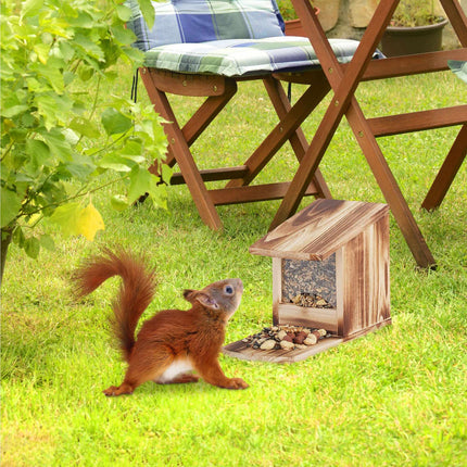 Squirrel feeder for placement