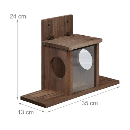 Squirrel feeder with 2 inputs