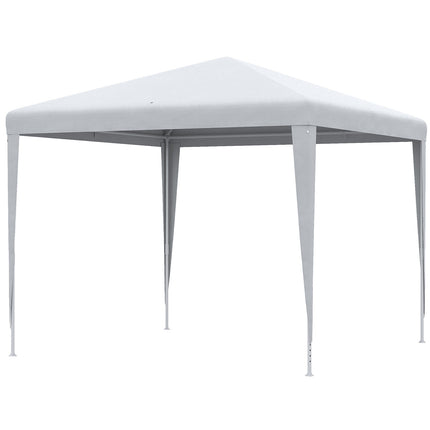 Marquee, 2.7x2.7M, Stable Steel Frame, White Tarpaulin