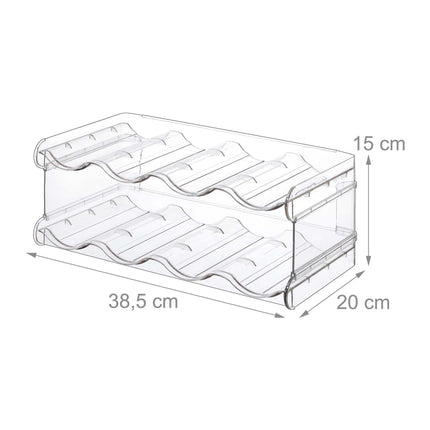 Stackable Bottle Rack – Modular, Expandable, Transparent