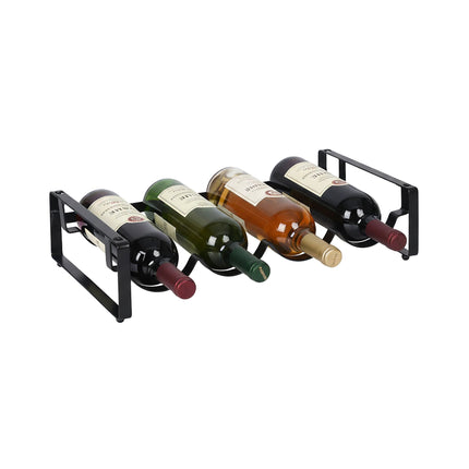 Stackable Iron Wine Rack – Holds Multiple Bottles