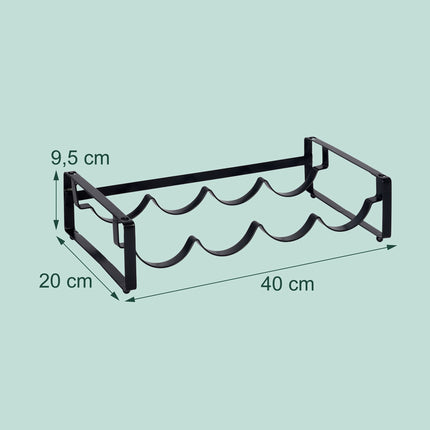 Stackable Iron Wine Rack – Holds Multiple Bottles