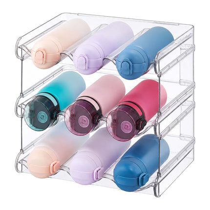 Stackable Modular Bottle Rack – 12-Bottle, Transparent