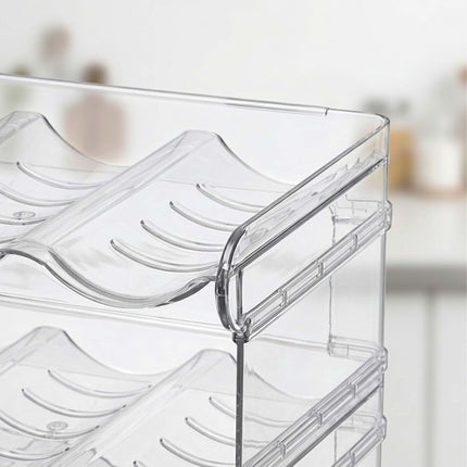 Stackable Modular Bottle Rack – 12-Bottle, Transparent
