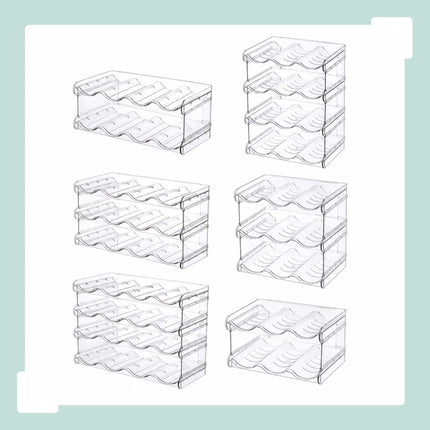 Stackable Modular Bottle Rack – Expandable, Transparent Design