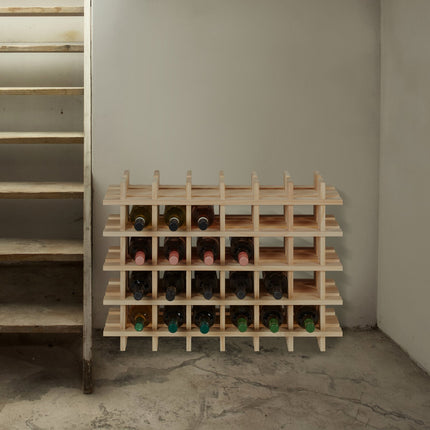 Stackable Wooden Wine Rack for 24 Bottles