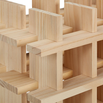 Stackable Wooden Wine Rack for 24 Bottles