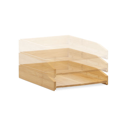 Stackable letterbox in bamboo