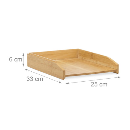 Stackable letterbox in bamboo