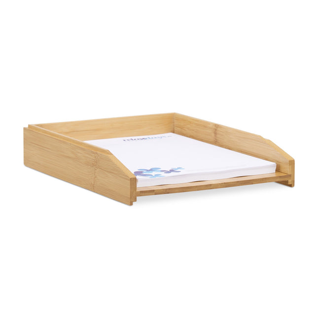 Stackable letterbox in bamboo