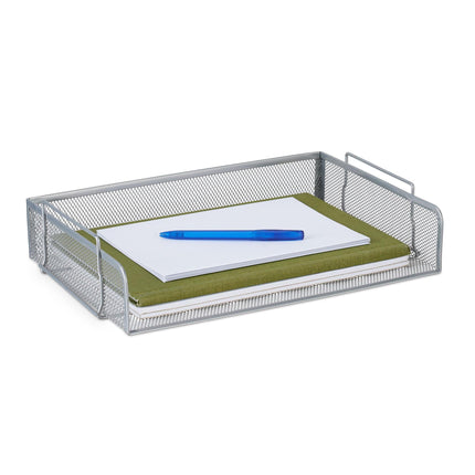 Stackable metal document tray