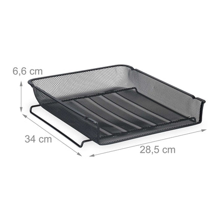 Stackable metal document tray