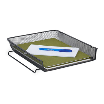 Stackable metal document tray