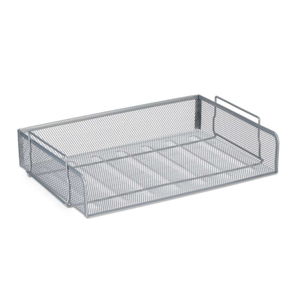 Stackable metal document tray