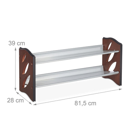 Stackable shoe shelf for 8 pairs of shoes