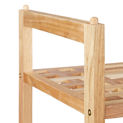 Stackable shoe shelf in walnut