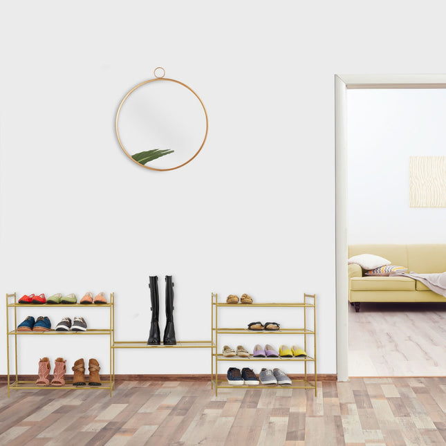 Stackable shoe shelf with 4 shelves