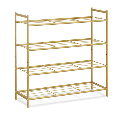 Stackable shoe shelf with 4 shelves