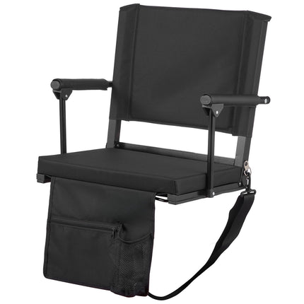 Stadium Seat 2-Pack, Padded Bleacher Chair with Armrests