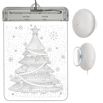 Stained glass LED 3D- Christmas tree