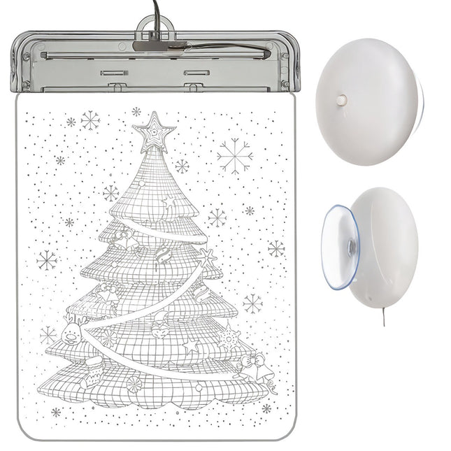 Stained glass LED 3D- Christmas tree